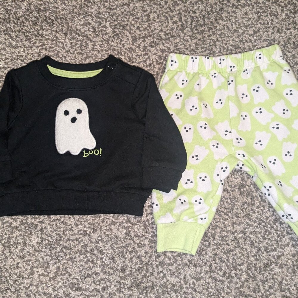 Cat & Jack Baby Halloween Sweater & Pants Set, 0-3m
